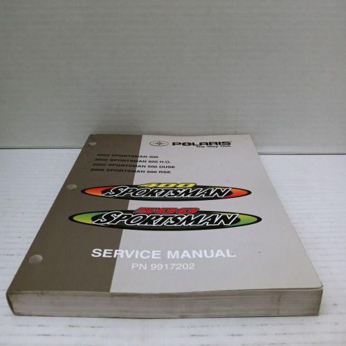 Polaris 2002 sportsman 400 500 service manual 9917202 genuine oem