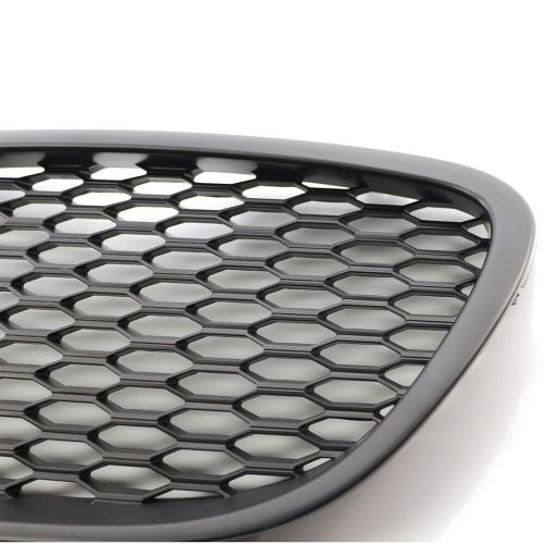 Matt black front grille bumper mesh badgeless grill for seat leon  mk2 1p1 06-09