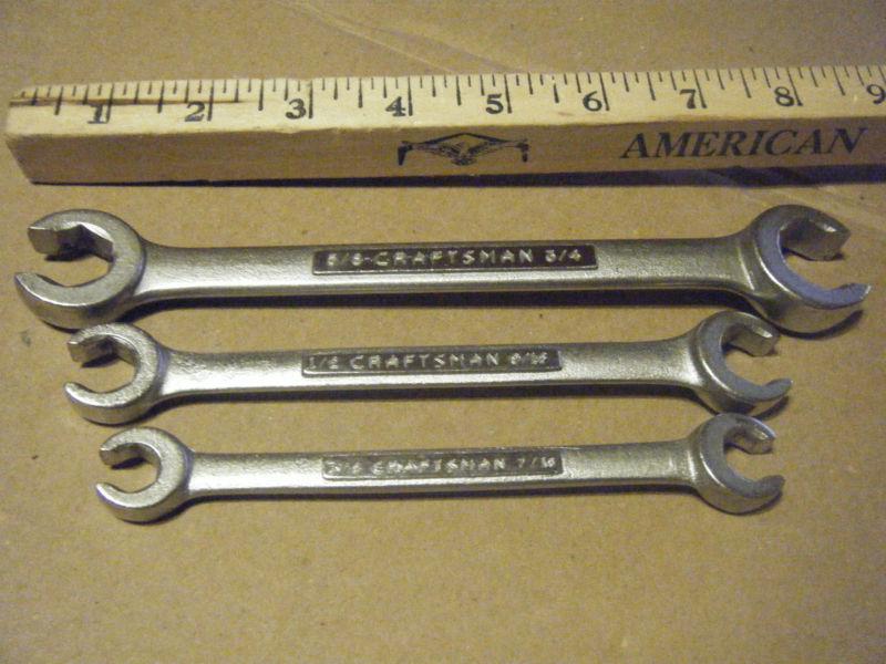 Sell THREE CRAFTSMAN FLARE NUT WRENCHES USA in Hayesville, North ...