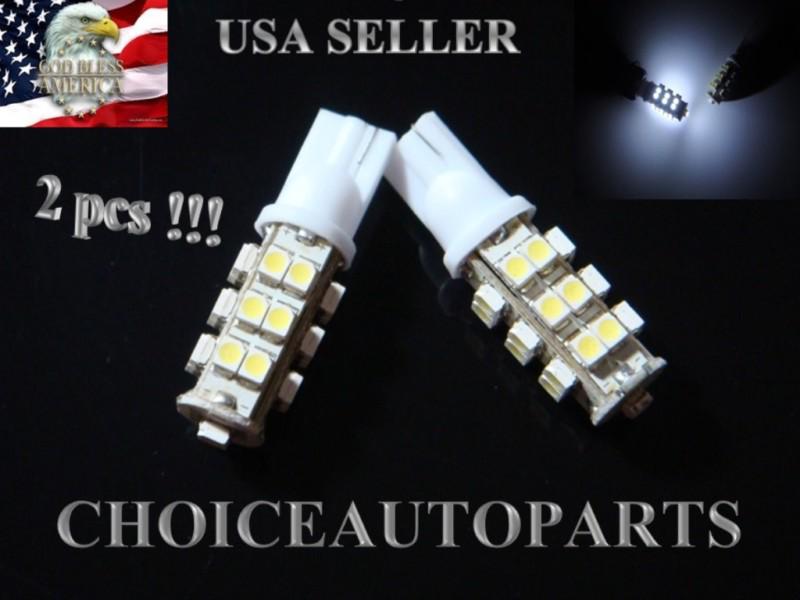 2pcs t10 3528 25smd led w5w bright white interior dome, indicator,  wedge light 