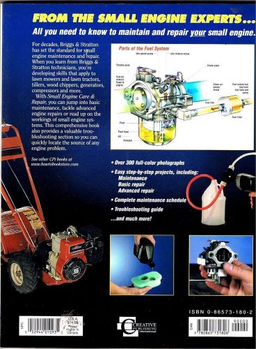 Briggs &amp; stratton small engine care and repair step by step guide