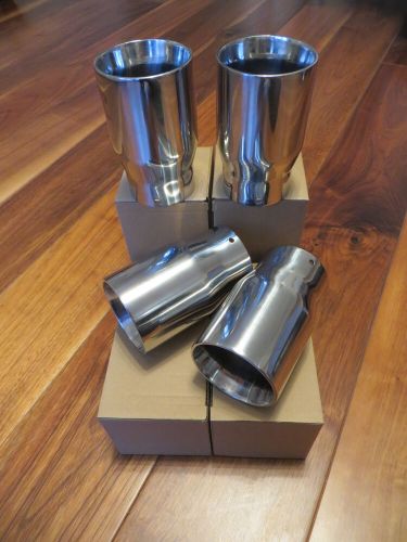 E46 m3 euro style stainless steel 3&#034; exhaust tips oem+