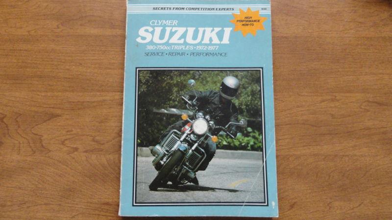 Suzuki gt750 gt550 gt380 clymer workshop manual water buffalo