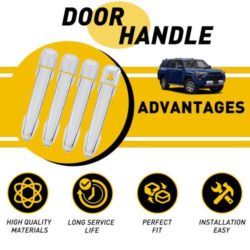 4 pcs exterior door opening toyota handle cover for protective 2010-2022 4runner