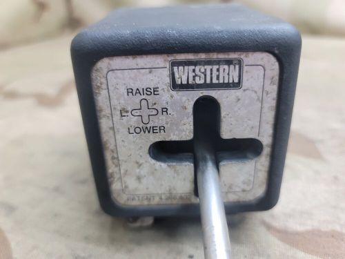 Western fisher joystick controller plow