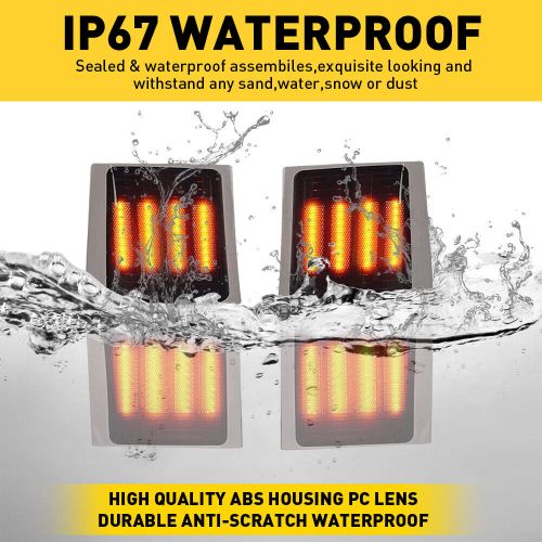 4pcs full led amber corner side marker lights for 1994 chevrolet full size blaze