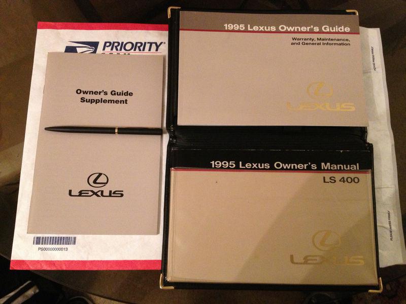 1995 lexus ls 400 owner's manual  with owner's book guide