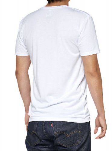 100% tech surman mens short sleeve t-shirt white