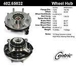 Centric parts 402.65032 front hub assembly