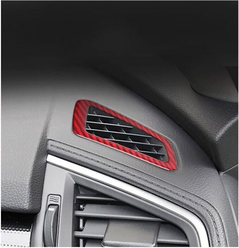 For honda civic 16-2021 real red carbon fiber dashboard side vent overlay cover