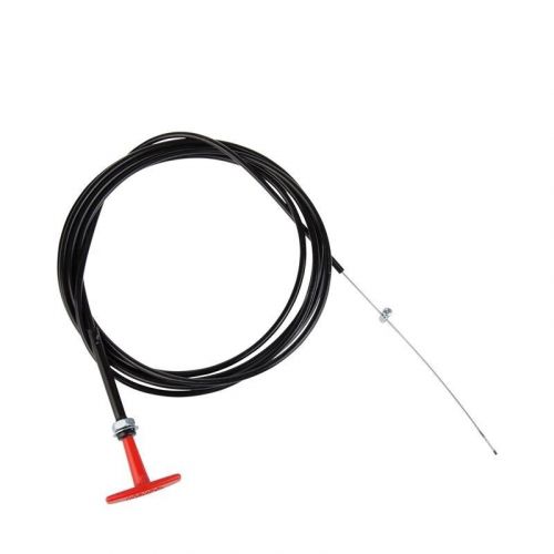 Racing fire system red t handle fire extinguisher pull cable, 6 ft.