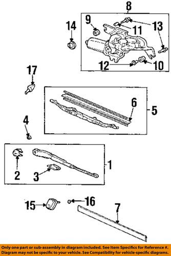 Honda oem 76720-s9a-a01 wiper arm/windshield wiper arm