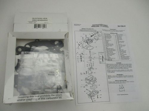 3302-804844002 carburetor repair kit for mercruiser 2bbl v6 &amp; v8 alpha/bravo