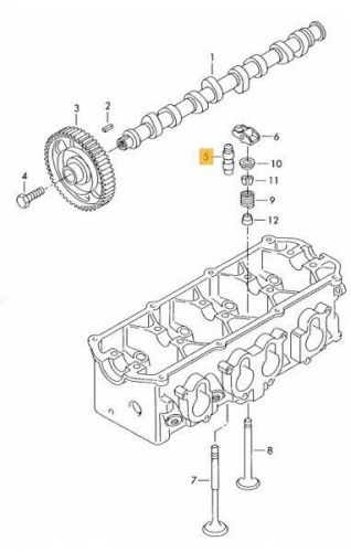 Vw audi hydraulic lifter 022109423d ina new