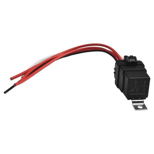 60/80a 12volt waterproof automotive relay with pigtail 5-pin heavy duty