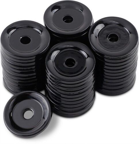 Woody&#039;s grand digger round aluminum support plate black 5/16&#034; 48-pack