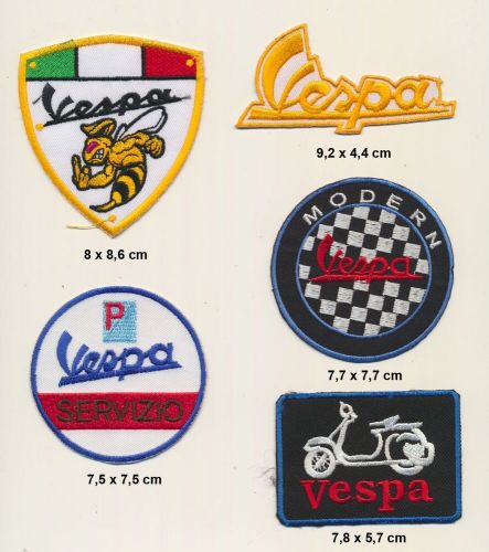 Vespa modern patch patch b-stock set 5 piece motorcycle motocycle scooter b104-