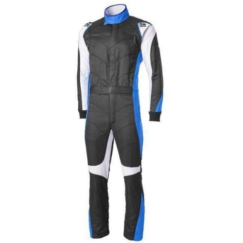 Simpson racing 1307121 six o racing suit adult small black/blue