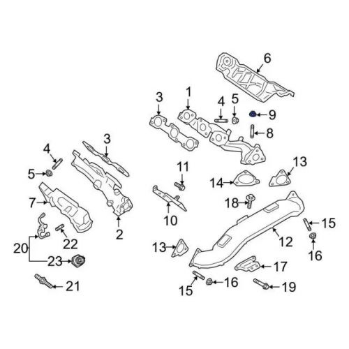 Genuine ford manifold nut w701706-s430