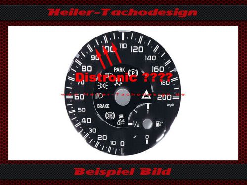 Speedometer discs for mercedes sl63 amg 2012 onwards w231 r231 without distronic 200 mph to -