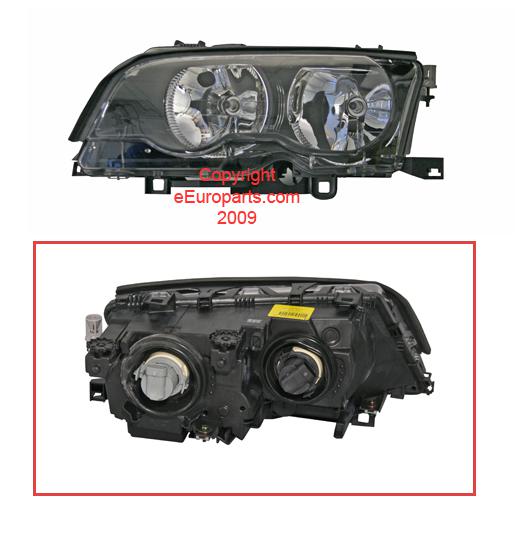 New bosch headlight - driver side (halogen) 0302479011 bmw oe 63127165903