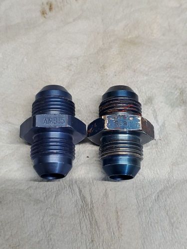 An815 fittings, 8an union, nipple, fuel, oil, hydraulic, qty:2, lot# 10