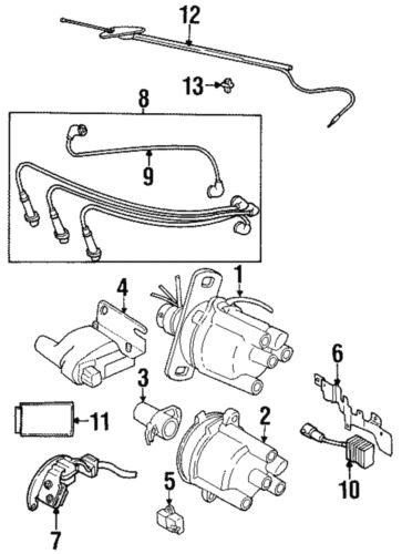 Genuine gm plug wire set 91172600