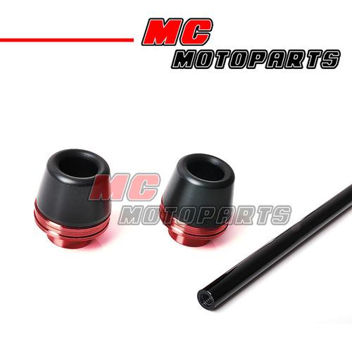 Red front fork sliders protector kawasaki zzr-1400 06 07 08 09 10 11 12 13