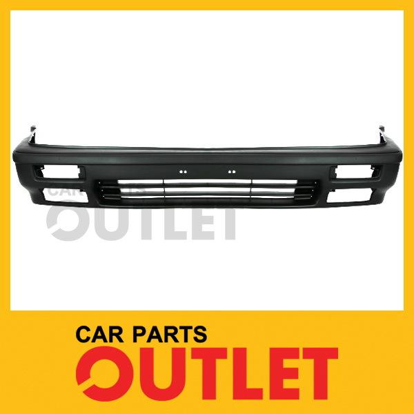 1988 1989 accord front bumper matte black plastic facial cover 4dr dx w/o primed