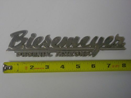 Biesemeyer boats emblem name plate v-drive jet boat dash plaque