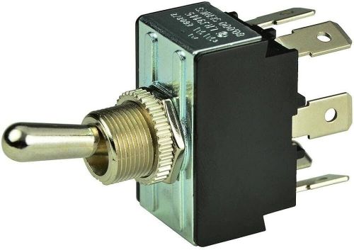 Bep dpdt chrome plated toggle switch - on/off/(on) 1002014 upc 870216046730