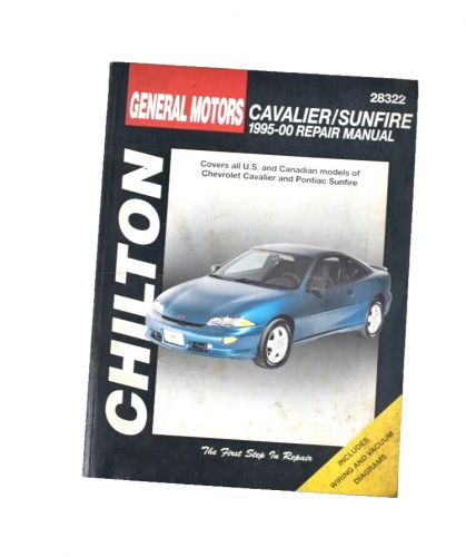 Chevrolet cavalier &amp; pontiac sunfire chilton repair manual 28322