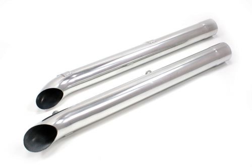 Side pipes - silver (pair)