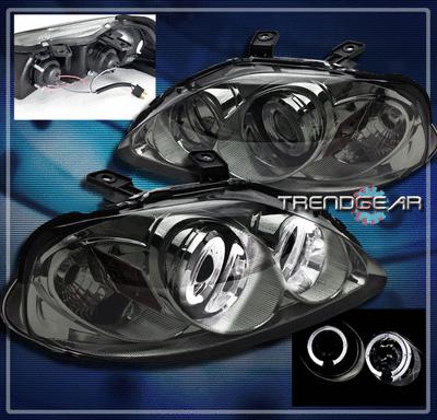 99 00 honda civic halo projector headlights lamps jdm smoke cx dx ex gx hx lx si