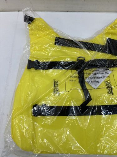 Yellow large dog life vest for boats, water sports, swimming pools and more