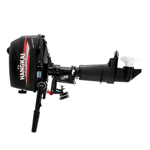 Hangkai 2-stroke outboard motor 6hp fishing boat engine cdi water cooling system