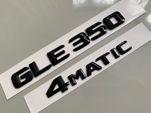 Gloss black gle250 4 matic rear boot badge new font fits mercedes benz 4matic