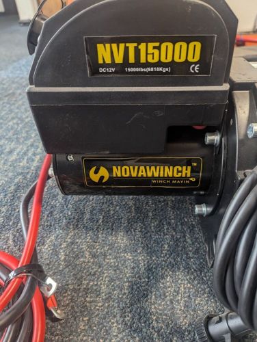 Electric recovery winch nova 15000lbs wire rope 12 volt