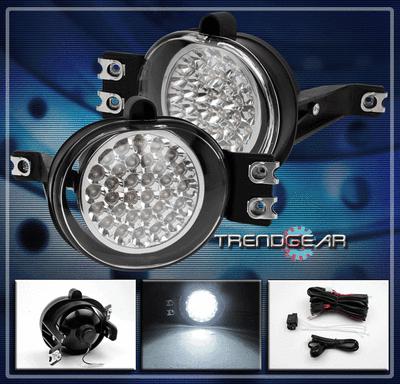 02-09 dodge ram/04-06 durango bumper driving led clear fog light lamp+switch kit