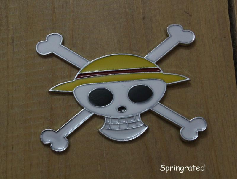 One piece decal car 3d logo sticker badge comics emblem fashion cartoon