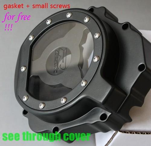 Billet engine stator cover see through fit suzuki 2004 gsxr600 750 1000 black