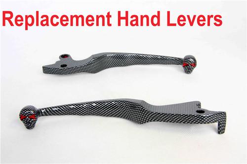 Carbon brake clutch skull hand levers for suzuki intruder 800 1400 1500