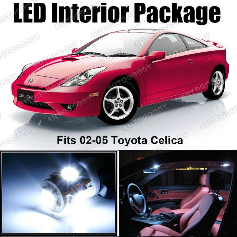 6x white led lights interior package deal toyota celica