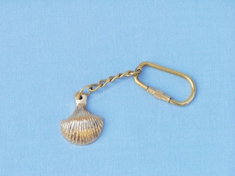 Keyring solid brass 5" nautical keychain decorative key chain ring home decor