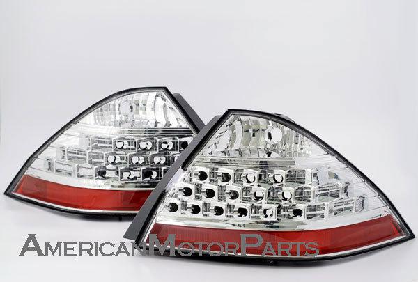 Depo pair euro style chrome altezza tail lights w/ led 06-07 honda accord sedan