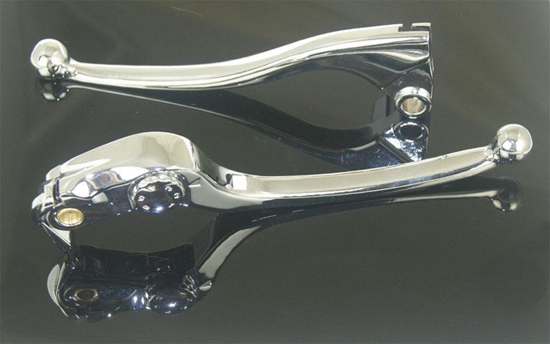 Brake clutch levers chrome for 2005-2006 kawasaki ninja zx 636 6r 6rr zx636 zx6r