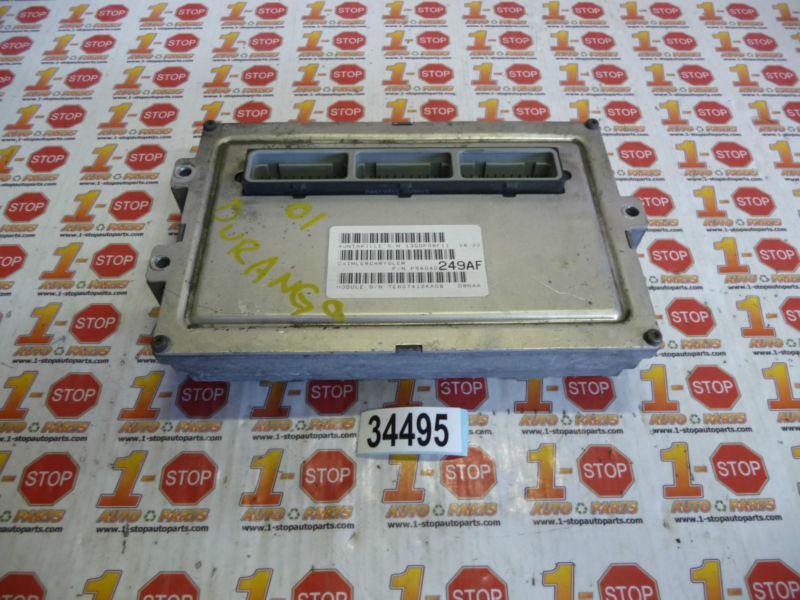 01 2001 dodge durango 4.7l engine computer ecu ecm 56040249af oem