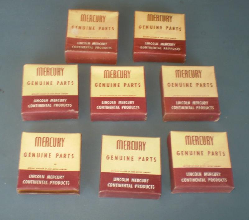 (8) 1950s mercury genuine parts mhk-350001-a moulding clip kits nos in boxes