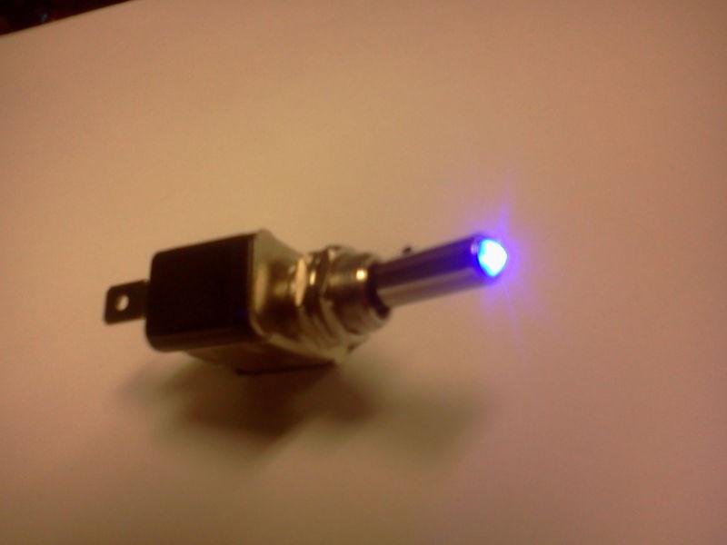 Blue led lit toggle switch auto car truck