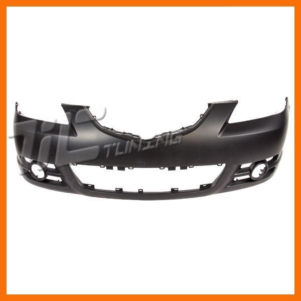 04-06 mazda 3 s sedan sport front bumper cover new ma1000197 capa primered black